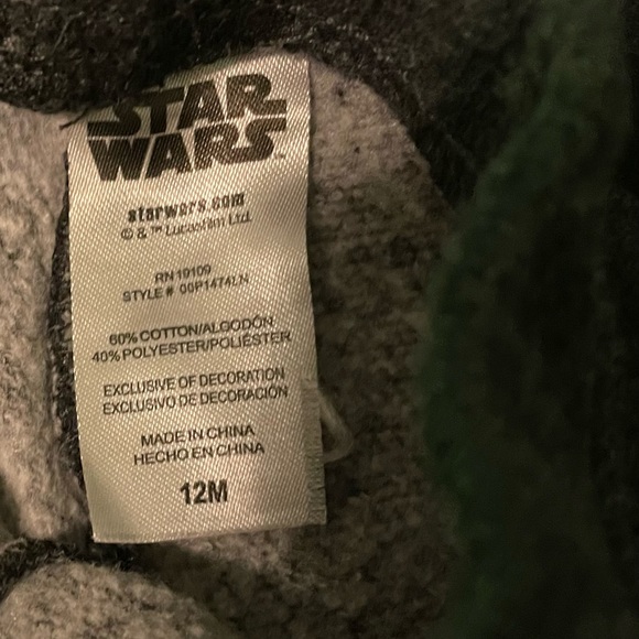 Baby Boys' 2pc Star Wars Baby Yoda
Long Sleeve Fleece Top and Bottom Set -
Gray - Picture 4 of 6